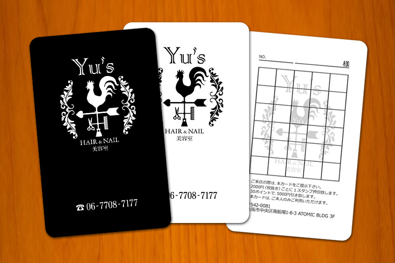 Yu's様ショップカードイメージ